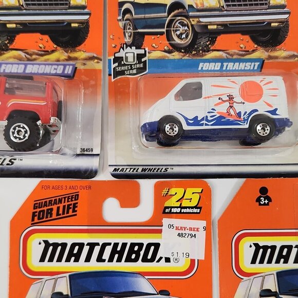 Matchbox Ford Truck SUV 4x4 Bronco II Transit Van F-150  Diecast Cars Lot MOC - Picture 7 of 16